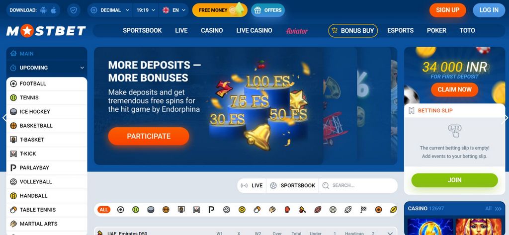 Registrace a přihlášení do Mostbet CZ